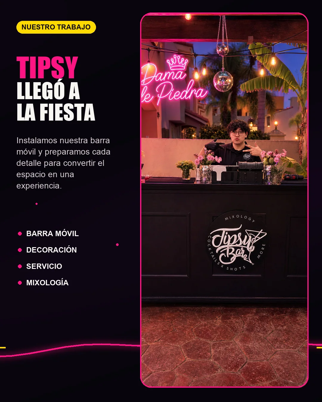 Hung Up Party — Tipsy Bar - invitados y barra movil Hung Up Party